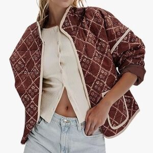 Elegant Quilted Jacket "Free People INSPIRED"- Reversible!! Two Jackets In One!!